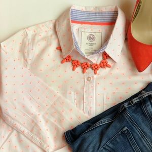 White Polka Dots Cotton Shirt